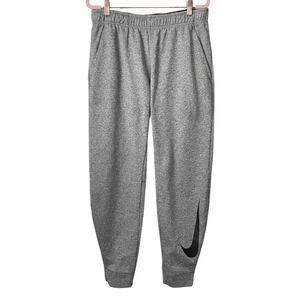 Nike Sweatpants Mens Large Gray Therma Fit Training Jogger Swoosh Logo Fleece
